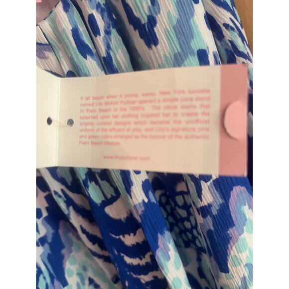 NWT Lilly Pulitzer tank TYNE top serene blue Size Medium adjustable straps - Picture 6 of 8